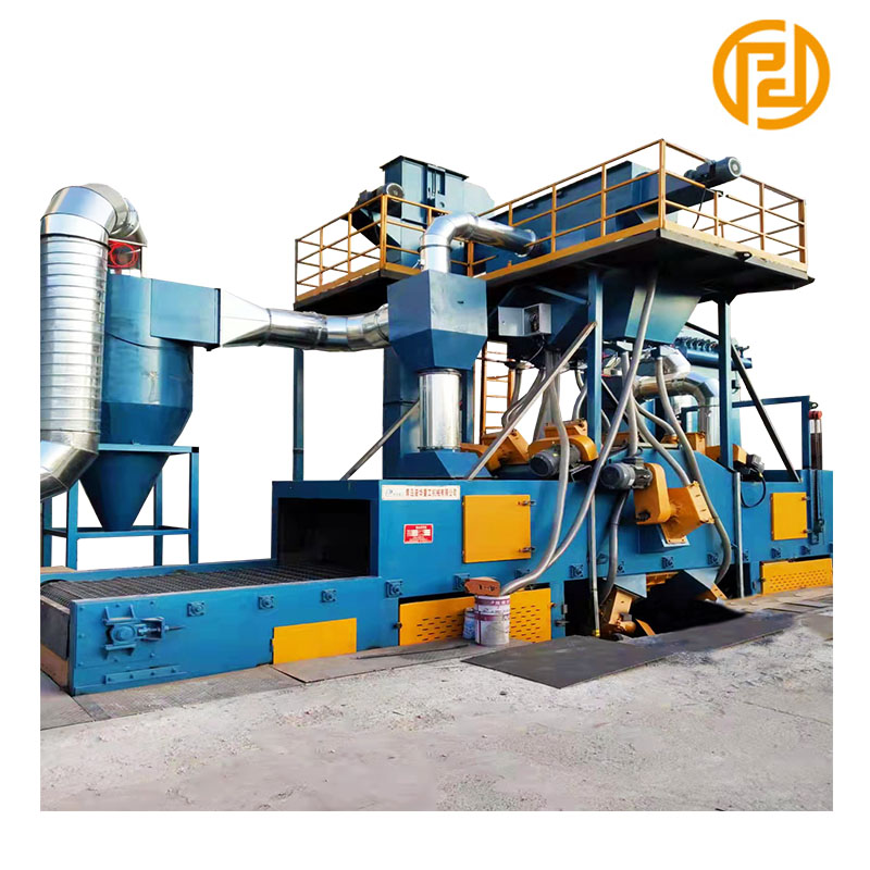 Aplikasi saka Mesh Belt Shot Blasting Machine